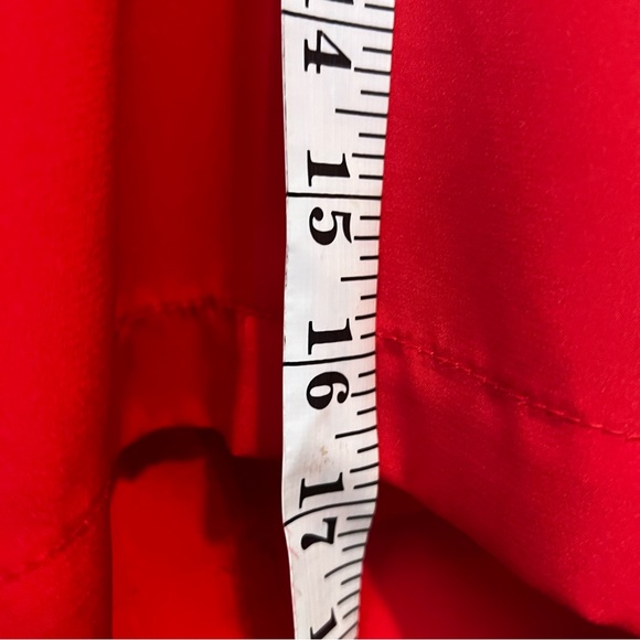 Vintage Red Mandarin Collar Blouse Yves St Clair - Picture 4 of 9